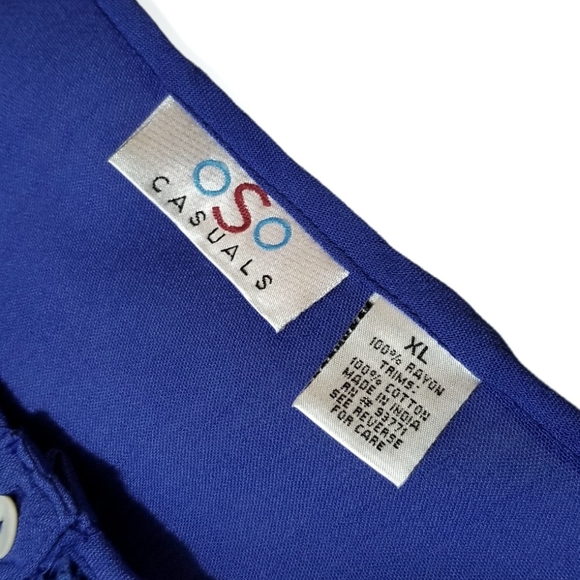 OSO Casuals Long Sleeve Blue Women's Size XL - Picture 8 of 8
